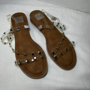 Dolce‎ Vita DV Sandals size 9 Clear Straps Buckle comfy Casual Fun